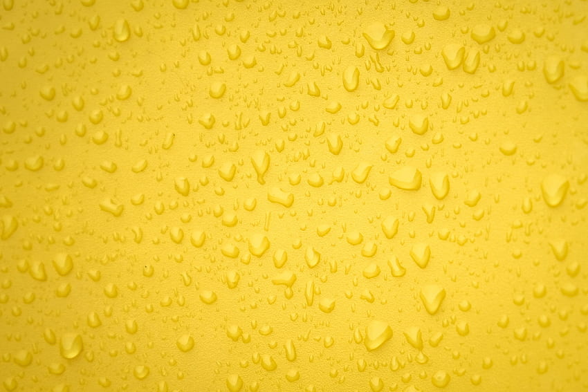Water Drops Yellow Surface Back , Nature, , , Background, and, Yellow Bubble HD wallpaper
