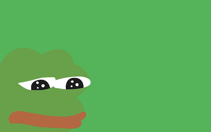 Pepe The Frog의 최소한의 삽화 HD 월페이퍼