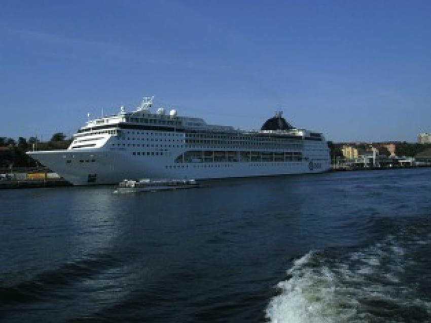 Msc Opera a Stoccolma, msc opera, nave da crociera Sfondo HD