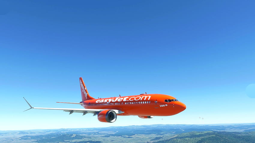 EASYJET 737M Microsoft Flight Simulator HD wallpaper