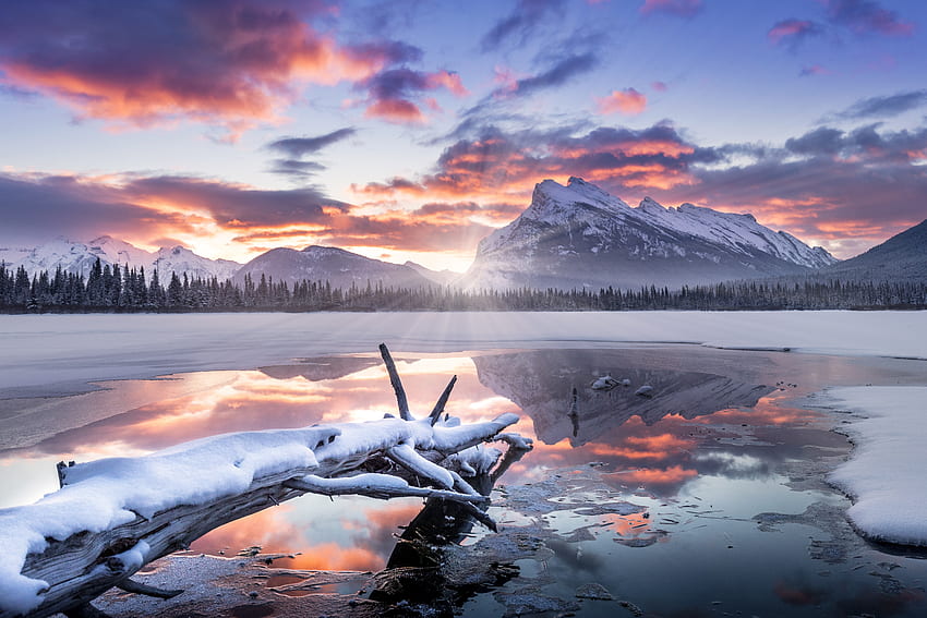 See, Natur, Banff-Nationalpark HD-Hintergrundbild