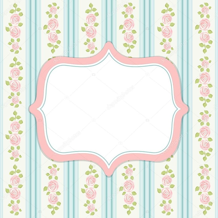 Retro Frame In Shabby Chic Style Stock Illustration - Niña Frames Vintage Baby Png - & Background HD phone wallpaper