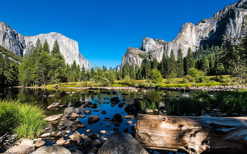 Yosemite Ulusal Parkı'nda Yaz Kaliforniya'nın Sierra Nevada Dağlarında Amerika Birleşik Devletleri Ultra For HD duvar kağıdı