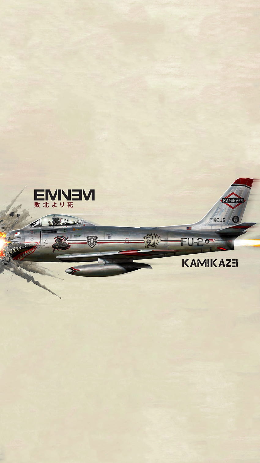 Eminem Kamikaze, couverture de l'album Eminem Fond d'écran de téléphone HD