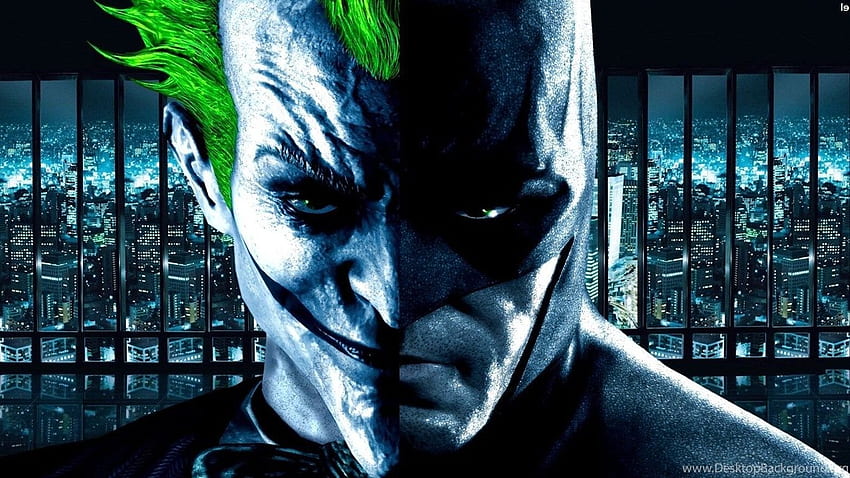 Tło Batman Vs Joker, Niebieski Joker Tapeta HD