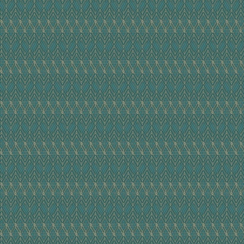 ショップ アール デコ ジオメトリック、20.5 インチ x 33 フィート = 56 平方フィート、ブルーとグリーンの幾何学模様 HD電話の壁紙