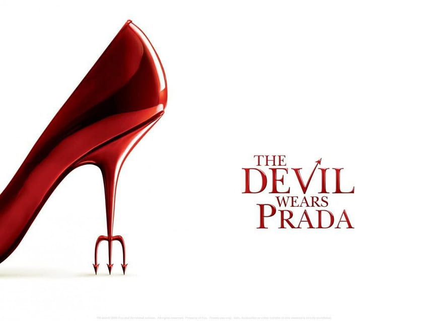 プラダを着た悪魔 (2006)、白、プラダを着た悪魔、スティレット、映画、赤、靴 高画質の壁紙