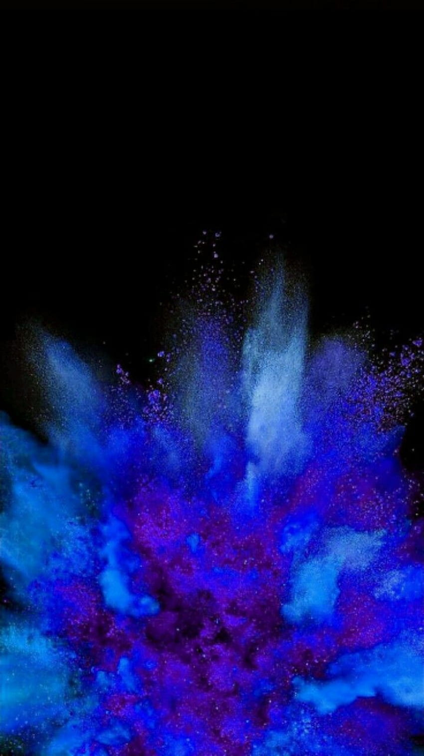 Dust Blue iPhone 8, esplosione di colori Sfondo del telefono HD