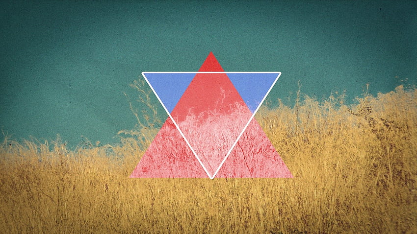 Abstract, Grass, Light, Light Coloured, Triangle HD wallpaper