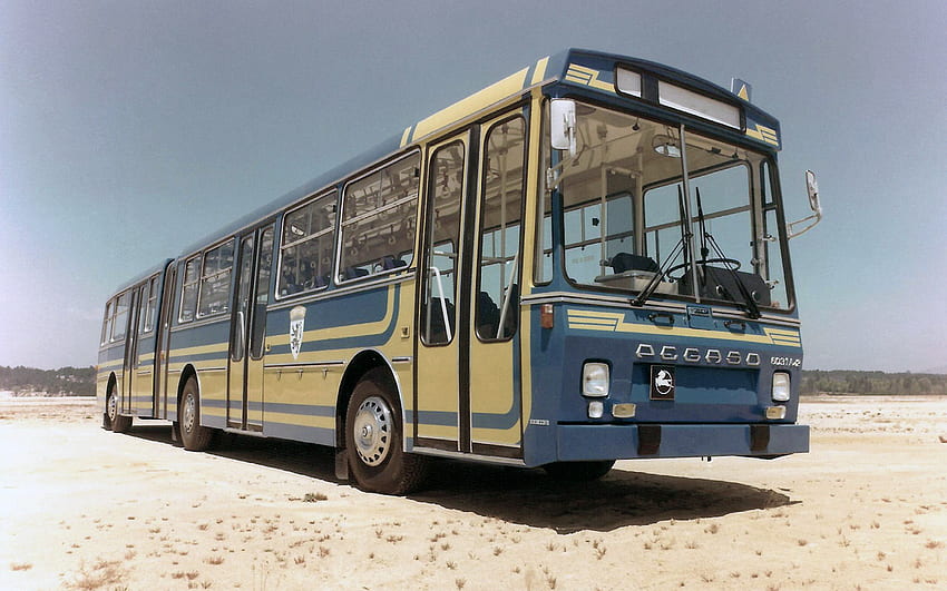 Pegaso Monotral 6031A Unicar U75, transport de passagers, bus de 1982, désert, tout-terrain, bus rétro, bus de passagers, Pegaso Monotral Fond d'écran HD