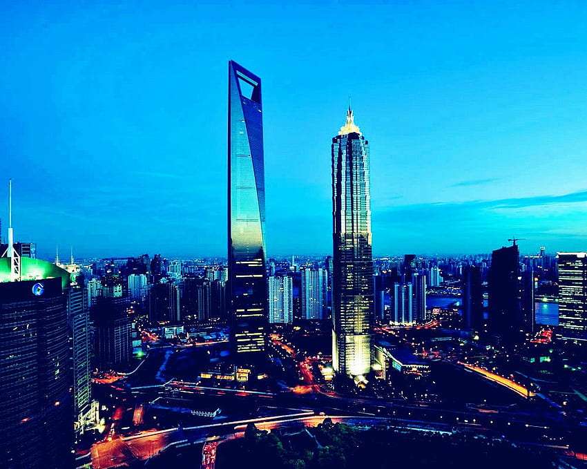 Pusat Keuangan Dunia Shanghai Wallpaper HD