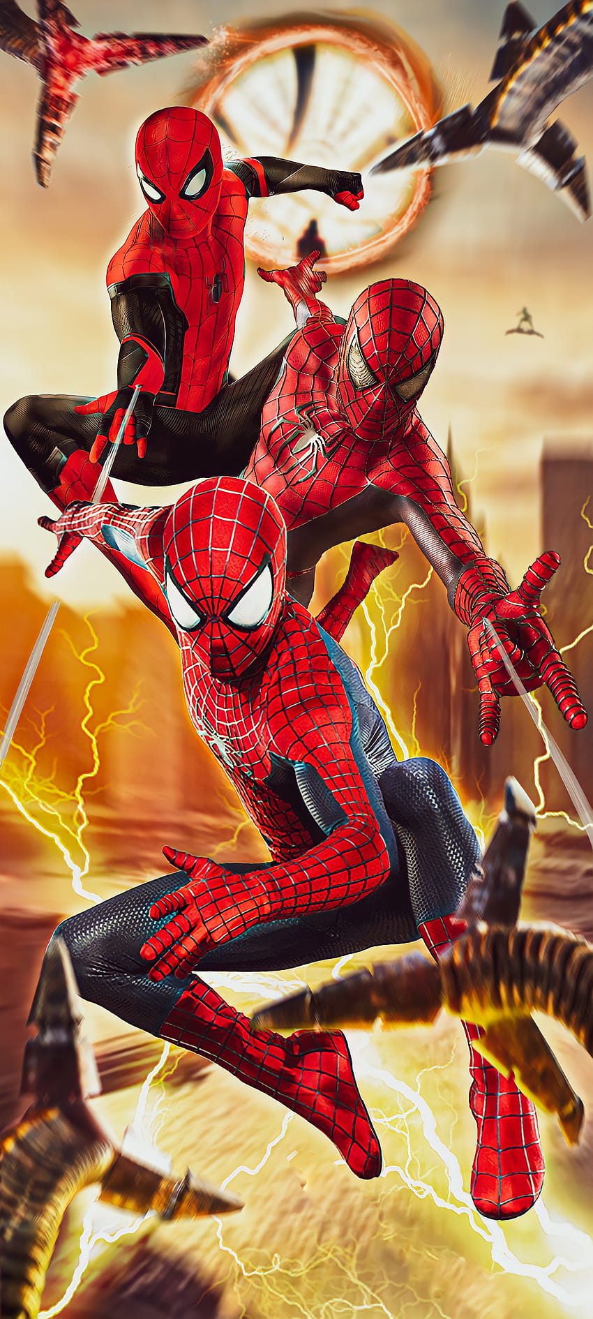 Spider-man No Way Home, Tom holland, Spiderman no way home, Andrew Garfield, Tobey maguire, Marvel, Spiderman HD phone wallpaper