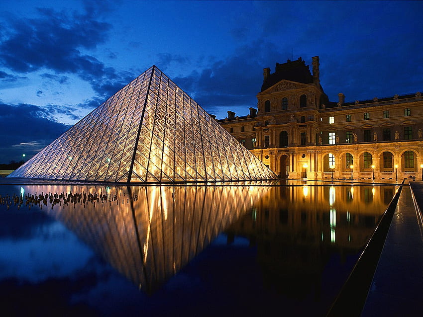 Paesaggio, Città, Architettura, Parigi, Louvre Sfondo HD