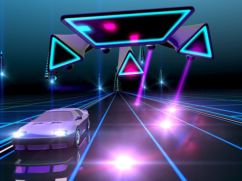 Neon Drive - '80s style arcade App for iPhone - Neon Drive - '80s style arcade for iPhone & iPad at AppPure HD wallpaper