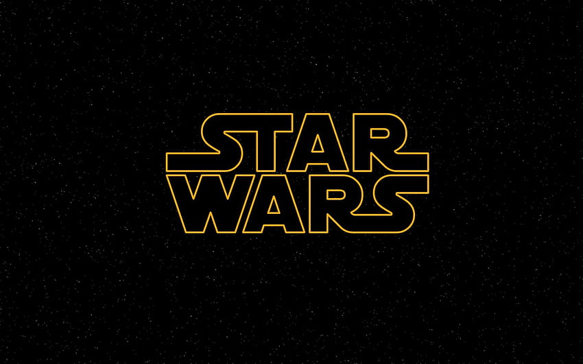 Latar belakang hitam logo Star Wars. . 205430 Wallpaper HD