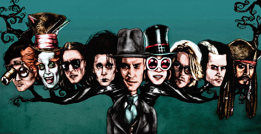 JD characters tree - Johnny Depp's movie characters Fan Art - Fanpop HD wallpaper