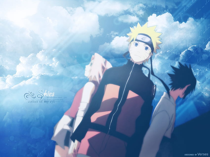 anime naruto Sakura sasuke ve naruto – Anime Naruto, Mavi Kuş Naruto HD duvar kağıdı