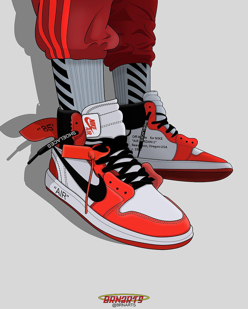 Sapatos de desenhos animados Hypebeast, tênis de desenhos animados Papel de parede de celular HD