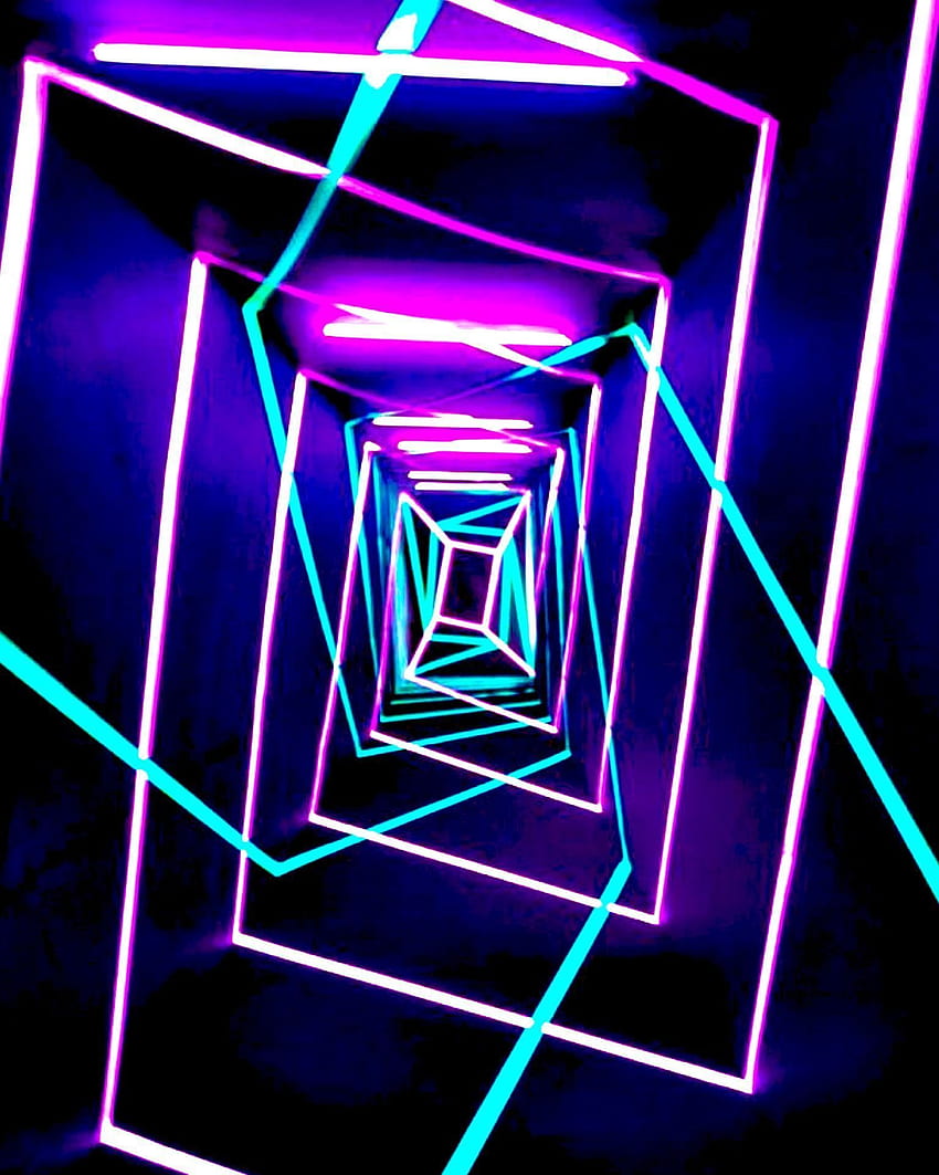 Neon Tunnel, Time Tunnel HD phone wallpaper