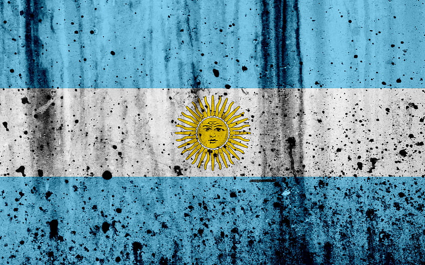 Argentinian flag, , grunge, South, Argentina Flag HD wallpaper