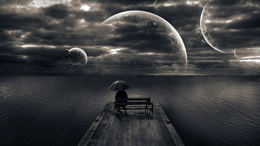 Lonely Background, Lonely Art HD wallpaper
