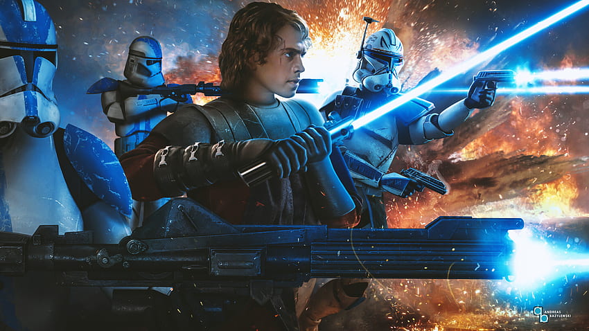ArtStation - Star Wars: Anakin Skywalker & the 501st, Anakin Clone Wars HD 월페이퍼