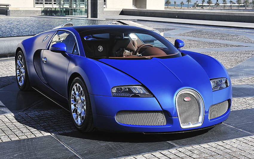 Bugatti, Mobil, Tampilan Depan, Supercar, Veyron Wallpaper HD