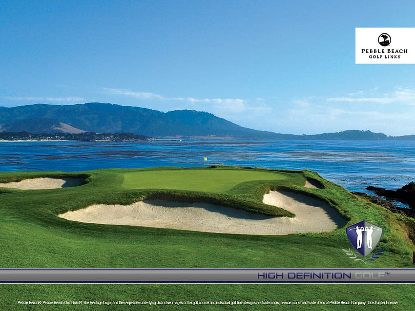 Pebble Beach Golf Course, & background HD wallpaper