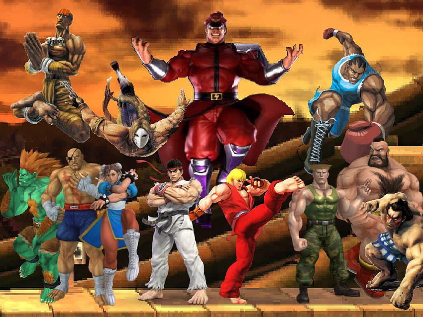 Porta Copos Street Fighter Personagens F II HD Remix