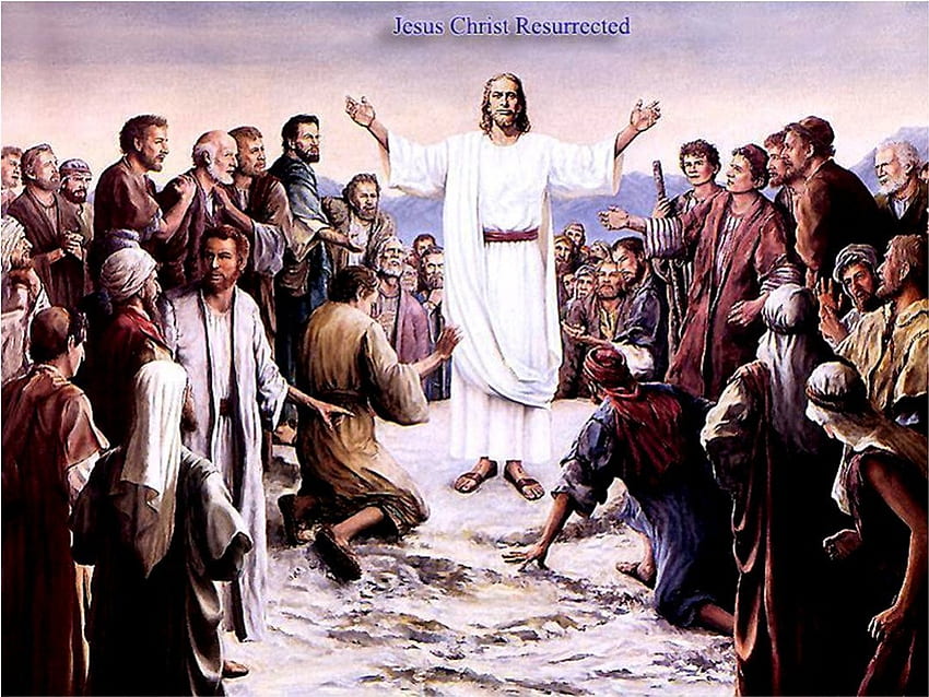 Jezus Chrystus zmartwychwstał, bóg, zmartwychwstał, jezus, chrystus, wielkanoc Tapeta HD