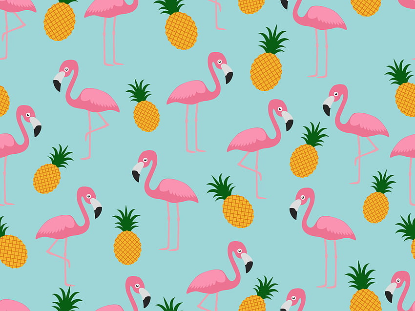 Seamless pattern of flamingo with pineapple on pastel background [] for your , Mobile & Tablet. Explore Flamingo Background. Vintage Flamingo , Flamingo , Flamingo Border, Christmas Flamingo HD wallpaper