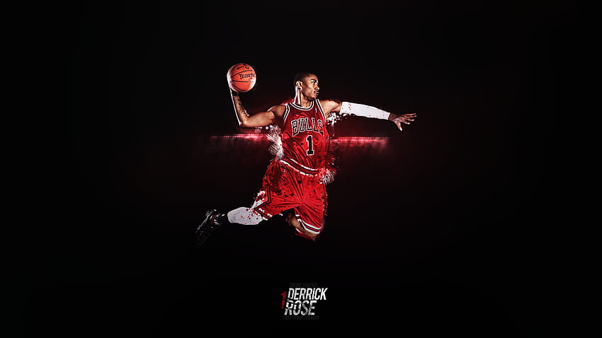 Derrick Rose Dunk, NBA Players Dunking HD wallpaper