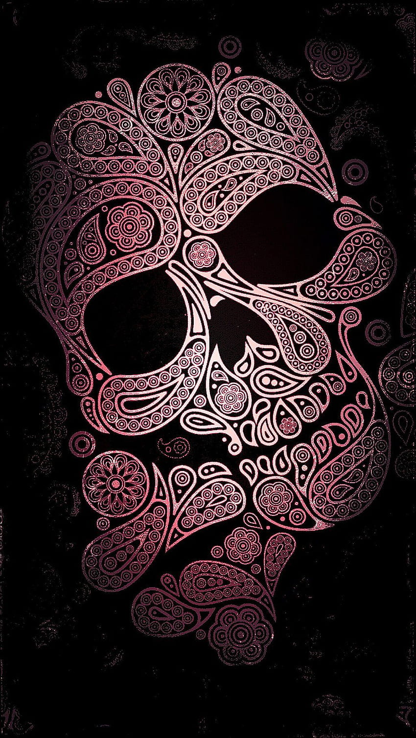 Pink Skull, Pink Sugar Skull HD phone wallpaper