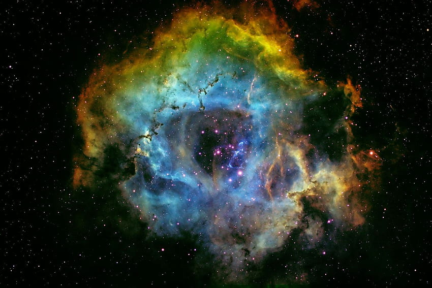 Faça um lindo pico em Rosette Nebula Caldwell 49! papel de parede HD