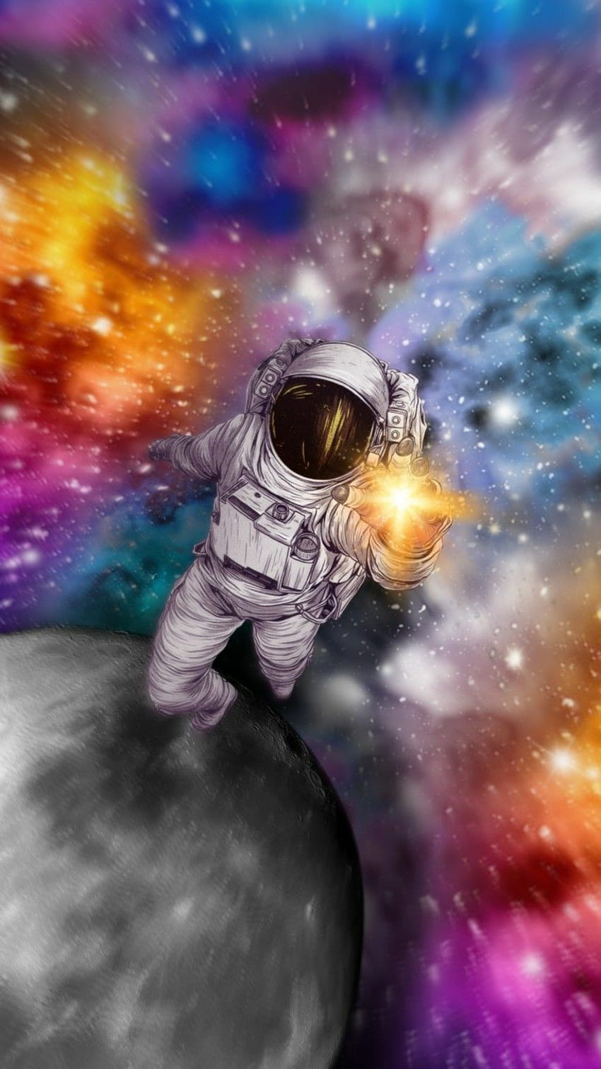 ASTRONAUT, cosmic, universe, cosmos, galaxy, space HD phone wallpaper