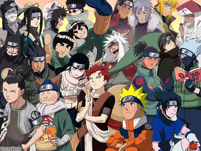 Anime And Cartoons: Naruto and Friends, Naruto and Sasuke Friend HD ...