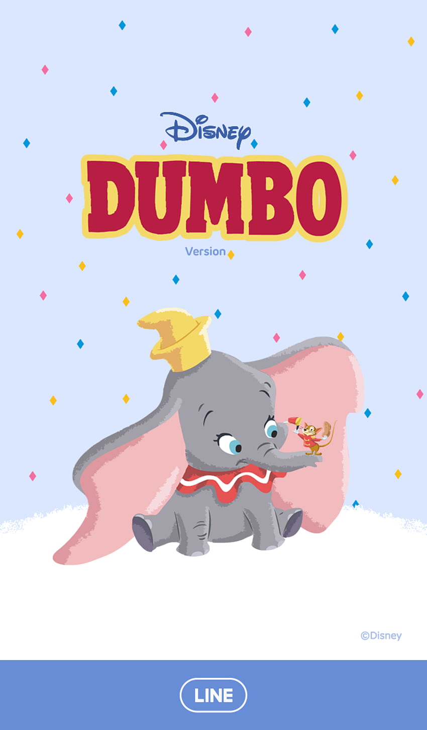 Disney, Line, And Dumbo - การ์ตูน ช้าง ดั ม โบ้ - HD phone wallpaper