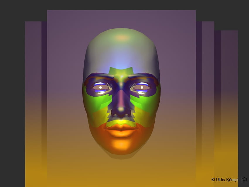 cara multicolor, gris, máscara, verde, cara, oro, bronce fondo de pantalla