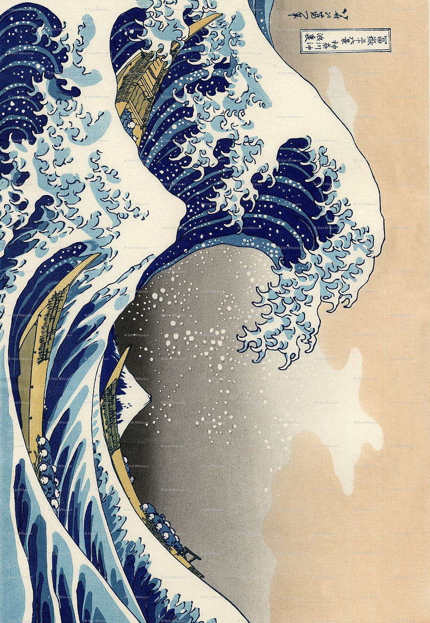 Artistic The Great Wave off Kanagawa Wallpaper