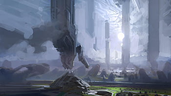 Halo 5 Concept Art, Most Likely UNSC Infinity, by Nicolas “Sparth ...