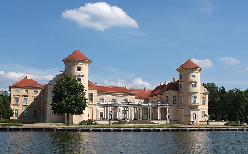 Château de Rheinsberg, Allemagne, château, Allemagne, lac, histoire Fond d'écran HD
