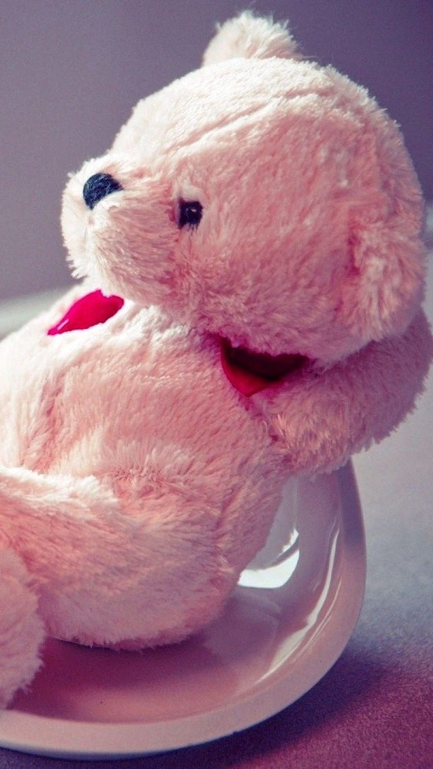 Pink Teddy Bear, Cute, Small Teddy HD phone wallpaper | Pxfuel