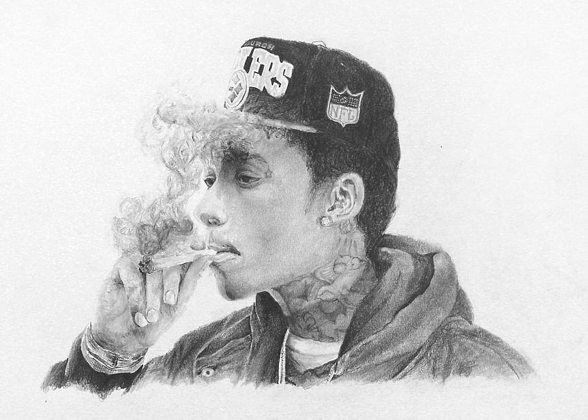 WIZ KHALIFA rap rapper hip hop gangsta 1wizk weed drugs marijuana, Wiz Khalifa Art HD wallpaper