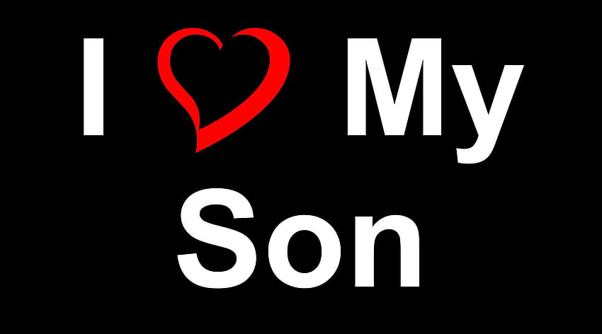 I Love My Son, Mom And Son HD wallpaper