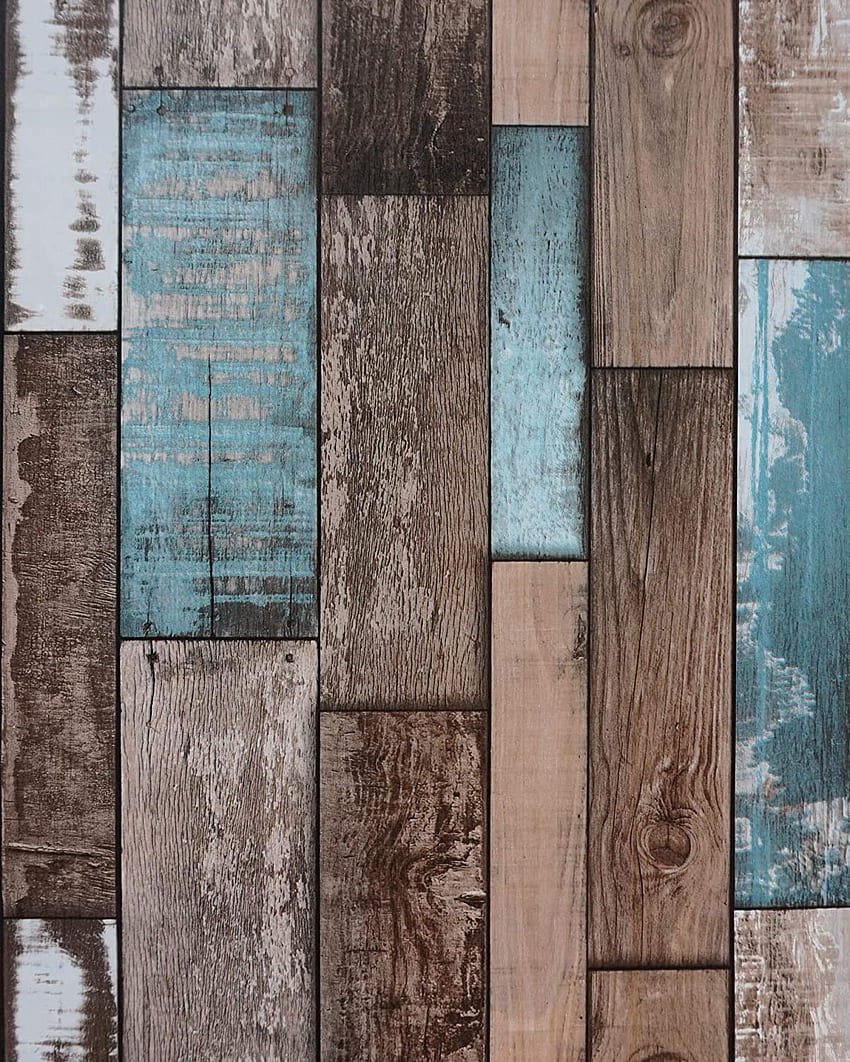 17. Wood Plank Wood Stick and Peel Wood Paper Self Adhesive Removable Wood Look Rustic Vintage Reclaimed Distressed Wood Roll Faux 3D, Rustic Love HD phone wallpaper