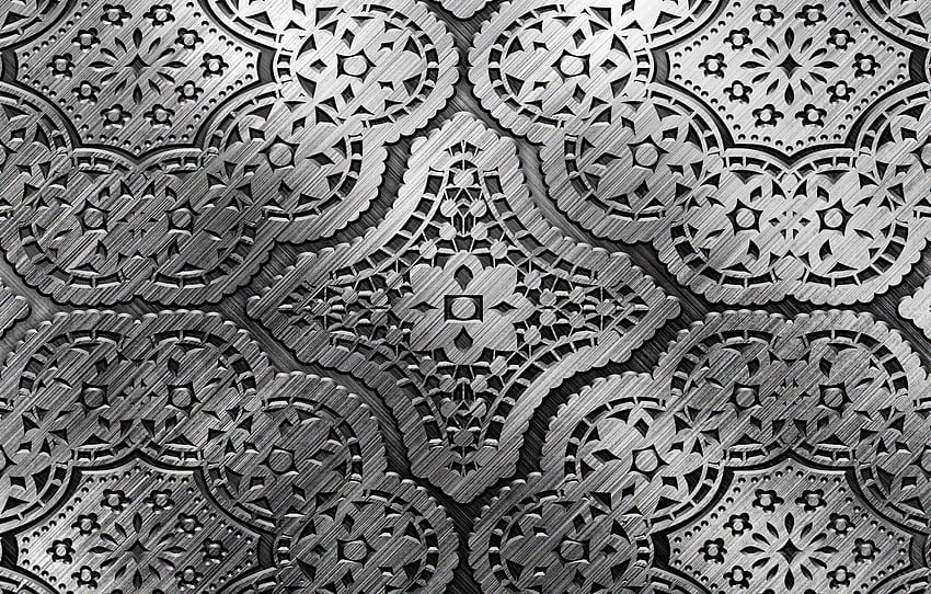 metal, pattern, silver, metal, texture, background, pattern, steel, metallic for , section текстуры HD wallpaper