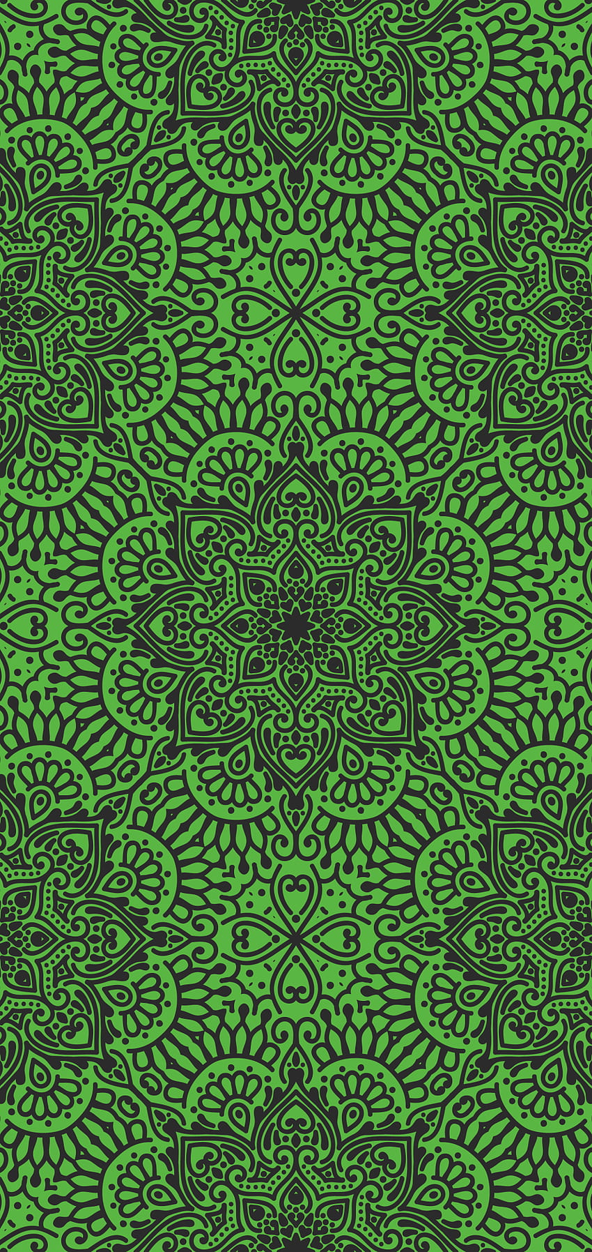 Mandala verde - Per Tech Sfondo del telefono HD