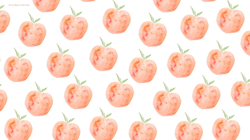 Peachy Watercolor & iPhone Background (), Fruit Watercolor HD wallpaper