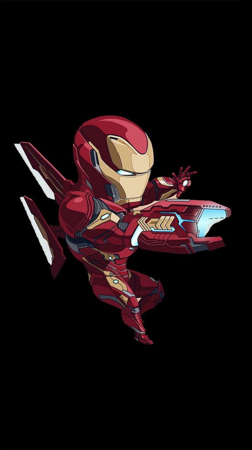 manusia besi, baju besi tepi berdarah, Kartun Iron Man wallpaper ponsel HD