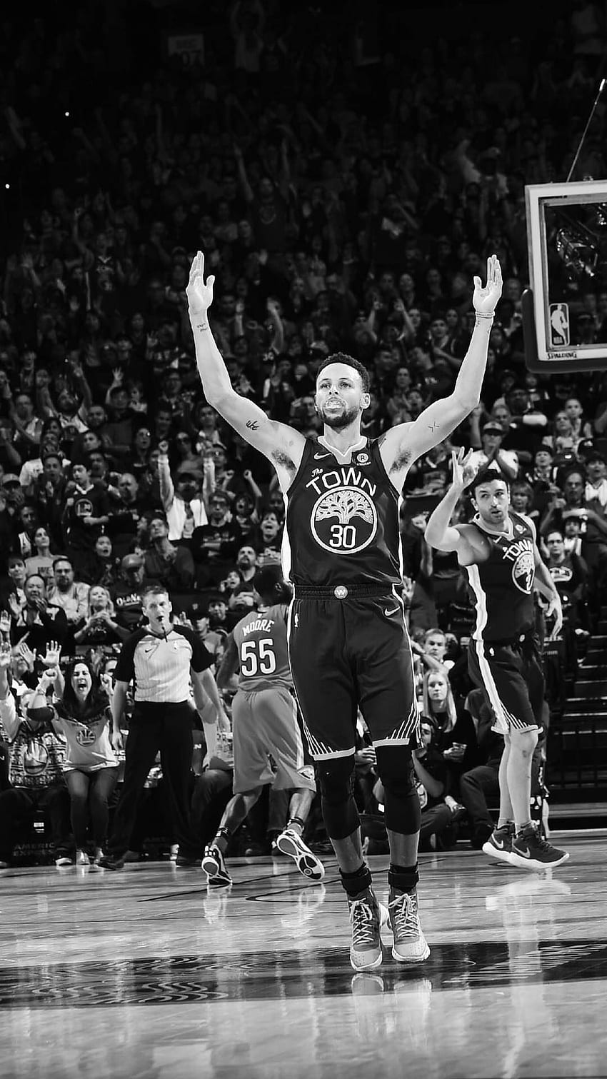 Stephen Curry Black And White, & background HD phone wallpaper
